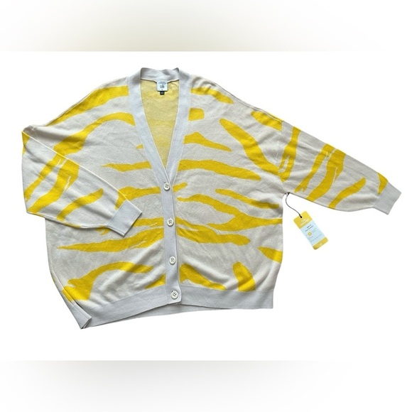 NWT CAbi #5836 Roar Cardigan Sweater Tiger Stripe size XL - Picture 6 of 13